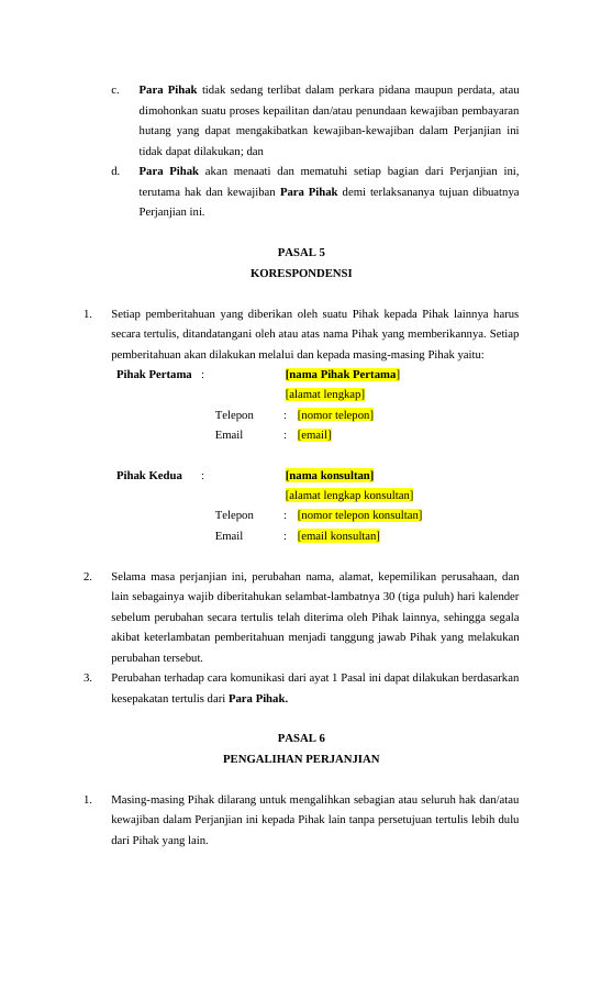 Pratinjau Perjanjian Penanggungan Utang halaman 3