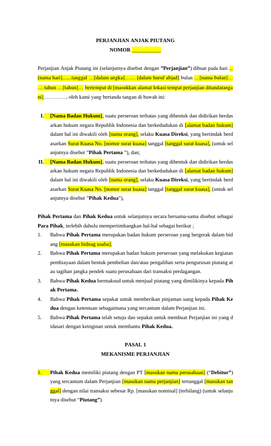 Pratinjau isi Bundle Utang Piutang & Penagihan