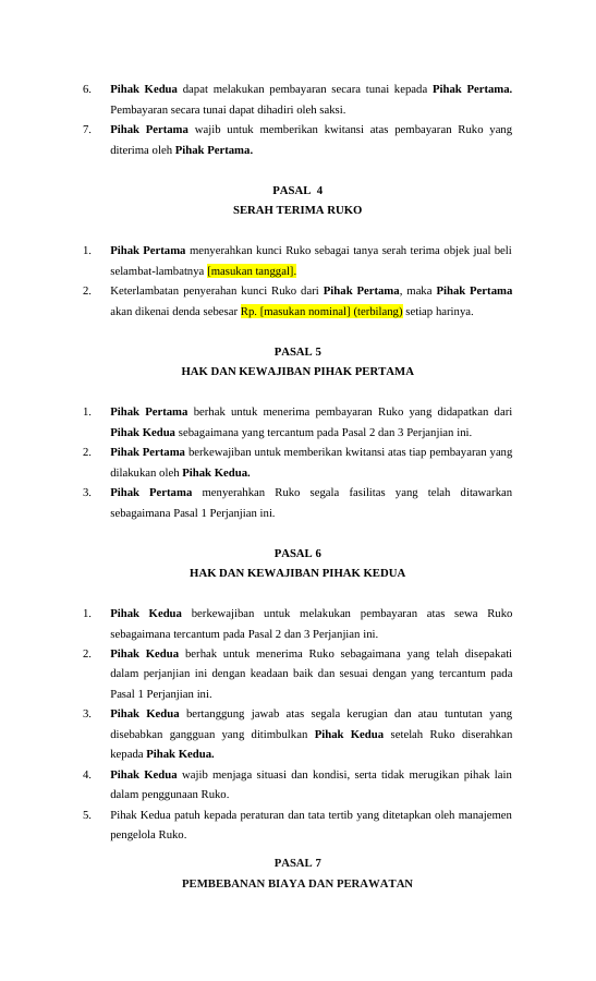 Pratinjau Perjanjian Jual Beli Ruko halaman 3