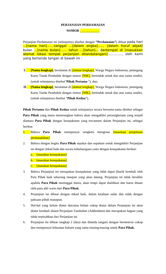 Pratinjau Perjanjian Perdamaian halaman 1